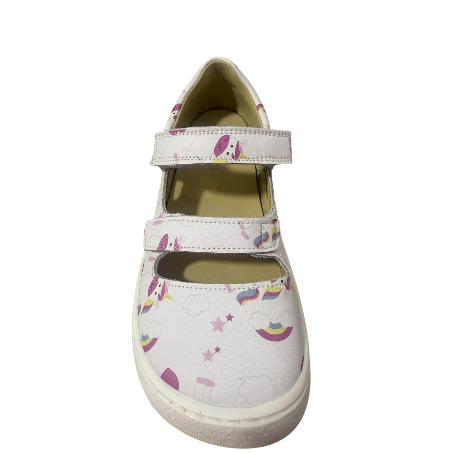 Sandalia blanca de Unicornios Flexi Nens con contrafuerte
