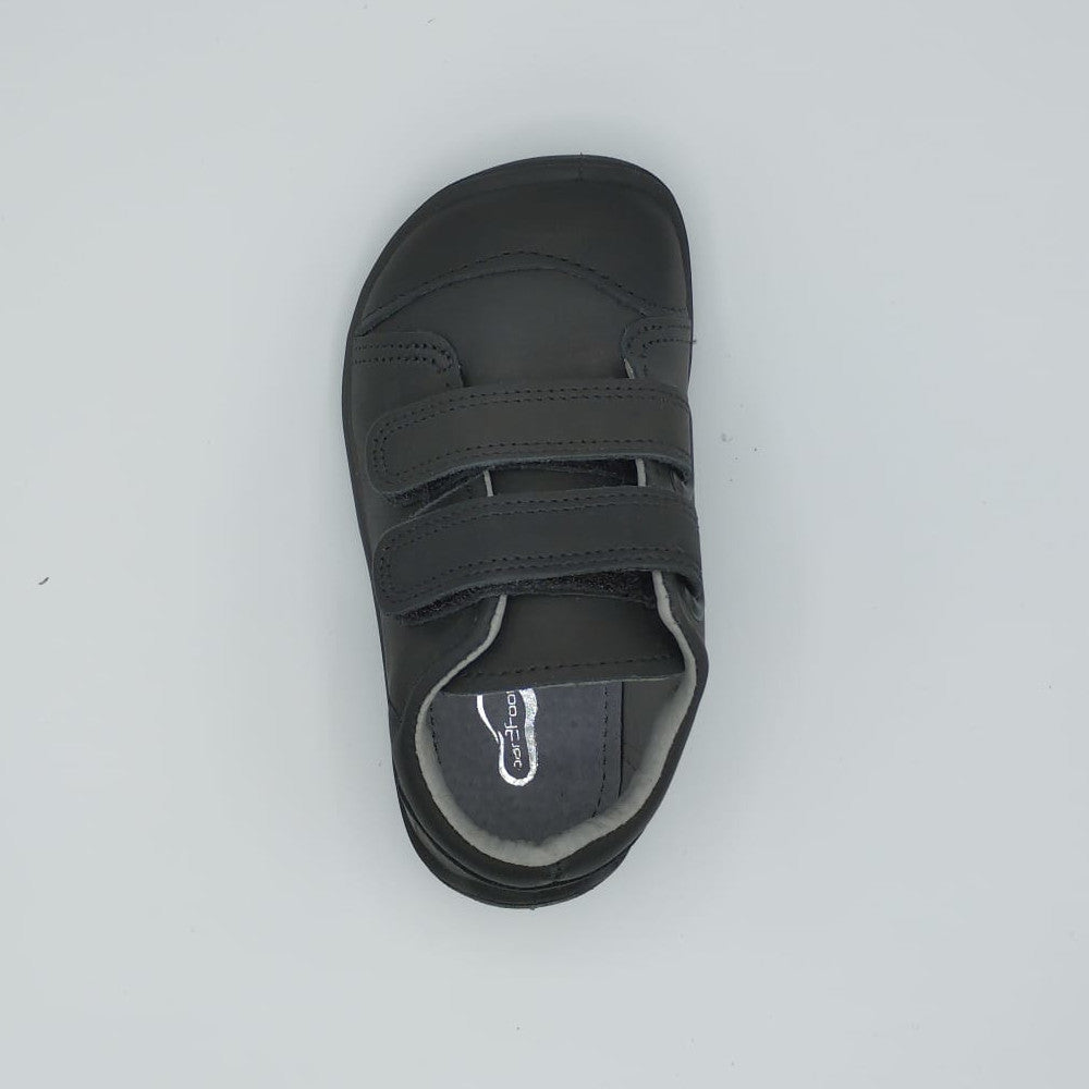 Colegial Bar3foot Walker Piel Negro