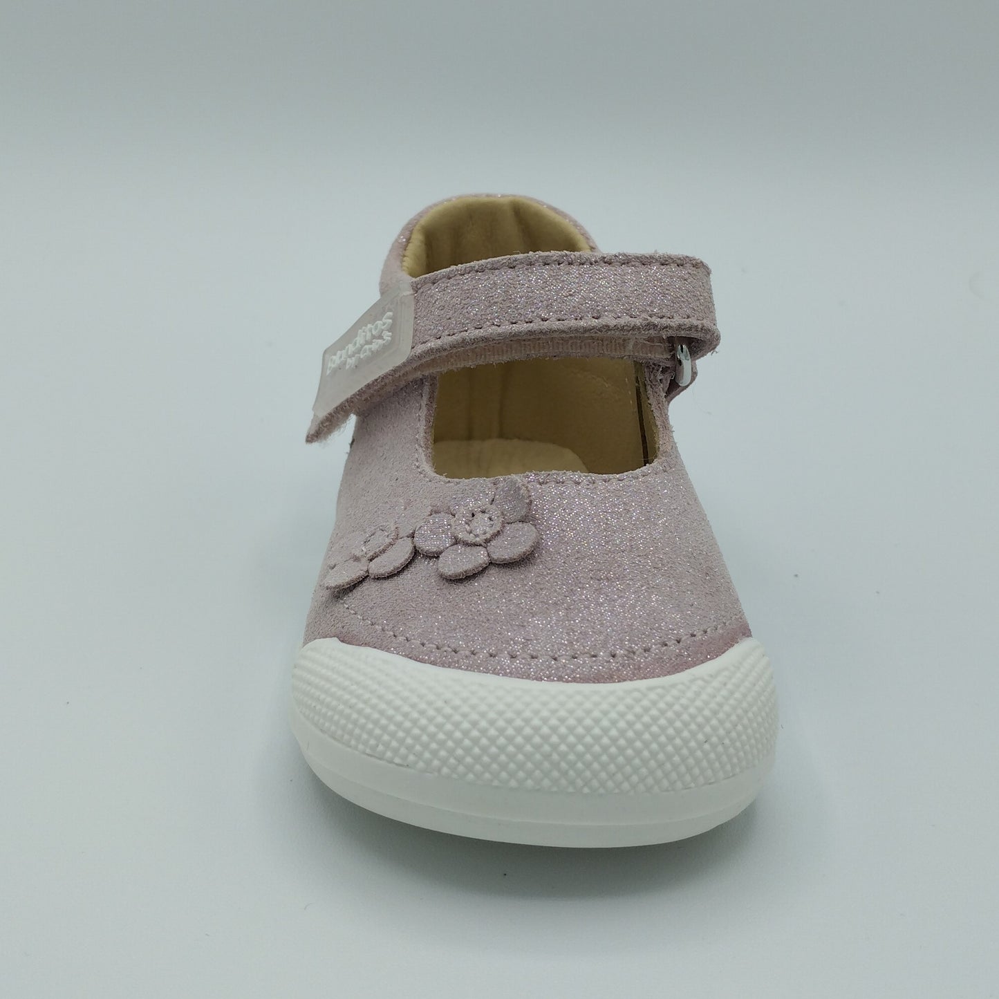 Zapato barefoot - Blanditos Serraje Puntini Flor Baby