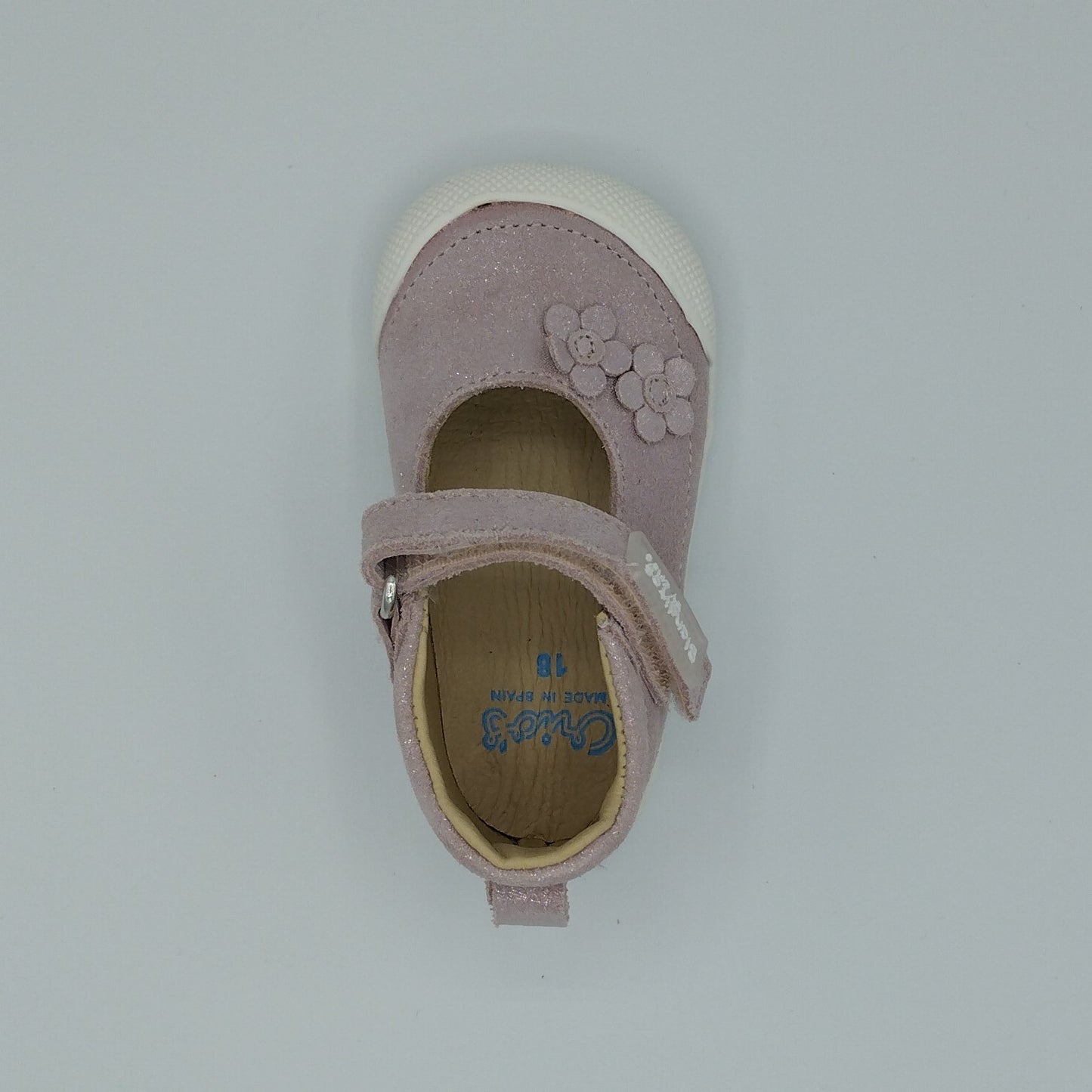 Zapato barefoot - Blanditos Serraje Puntini Flor Baby