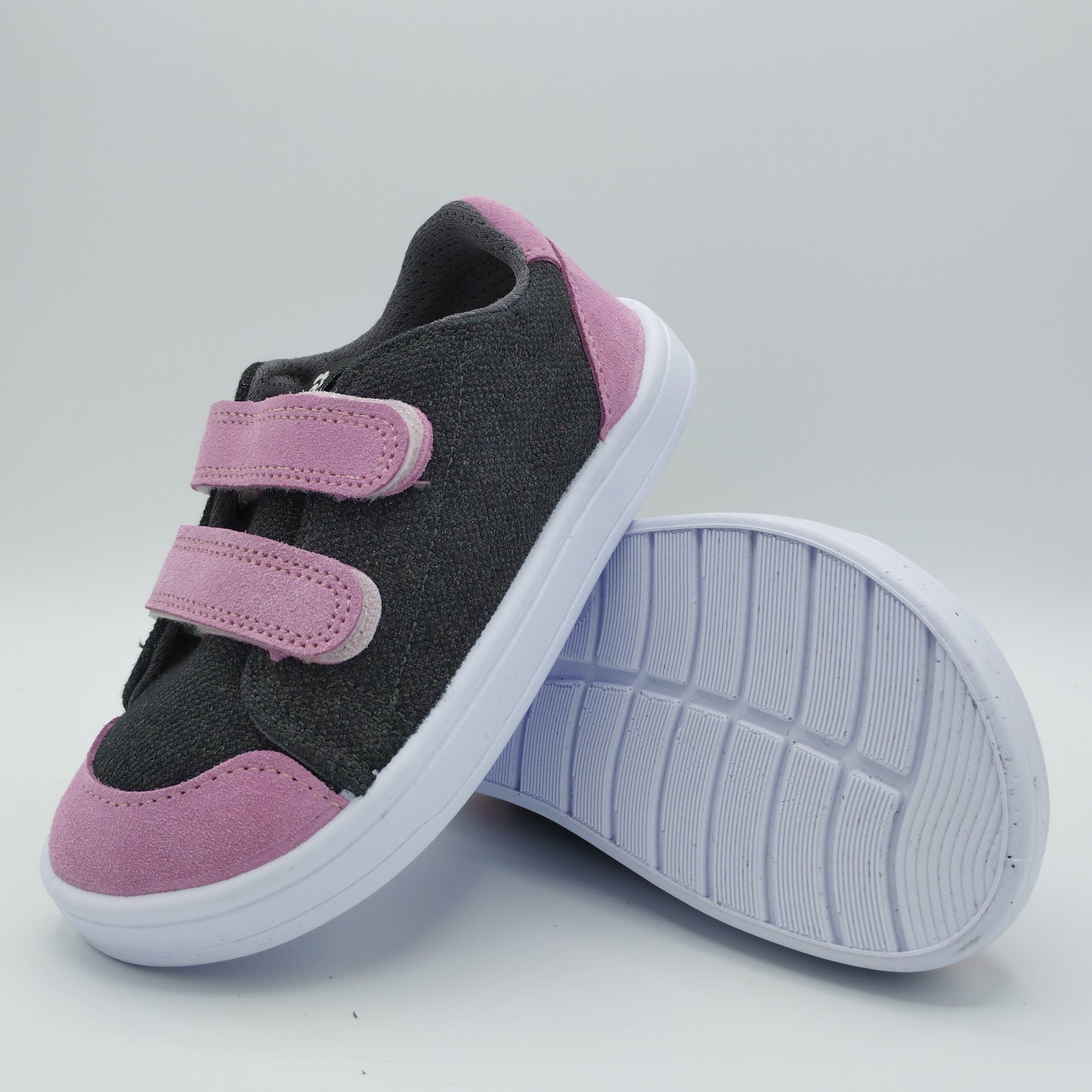 Bar3foot Sneakers Gris Rosa