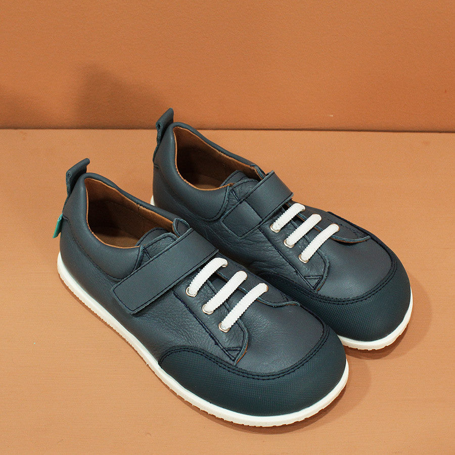 Zapato piel MINI SHUU Blucher MARINO