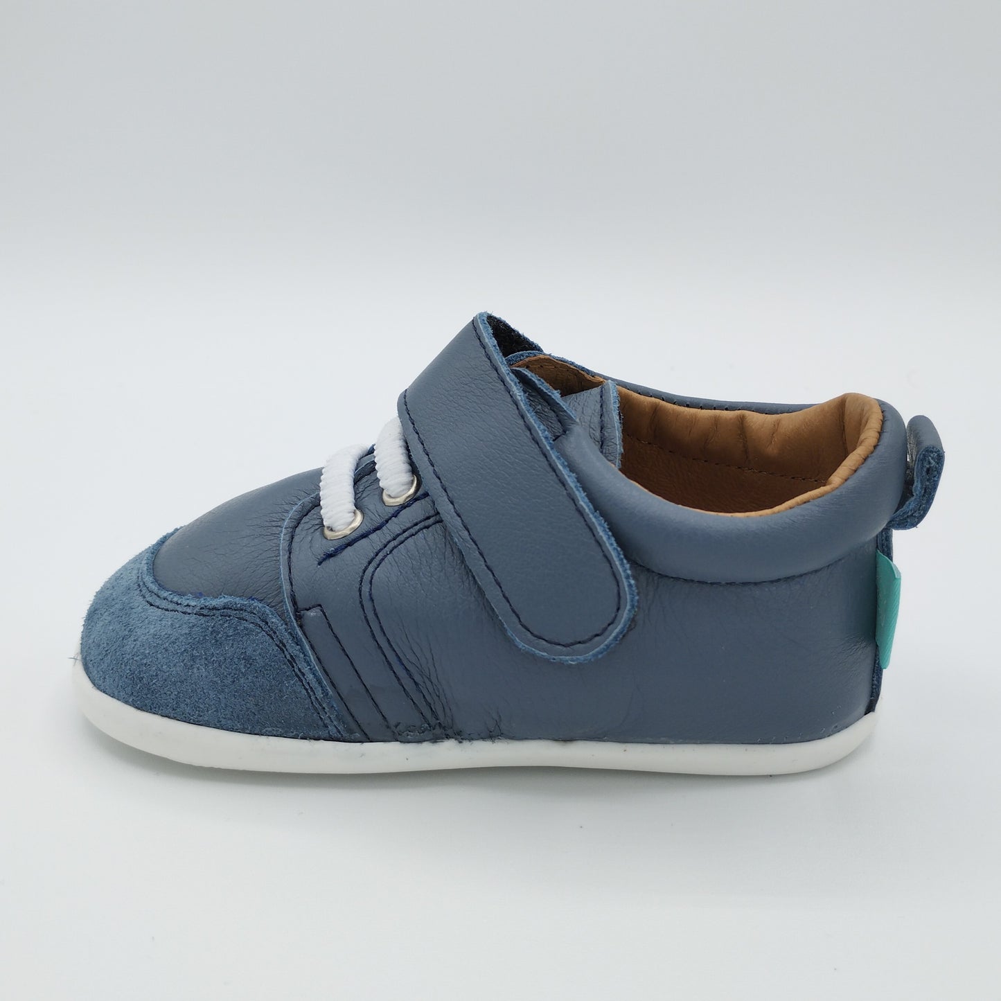 Zapato piel MINI SHUU Blucher MARINO