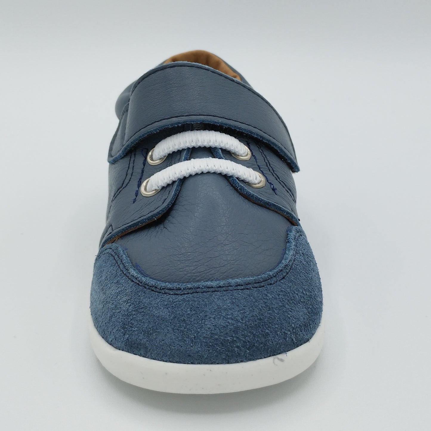 Zapato piel MINI SHUU Blucher MARINO