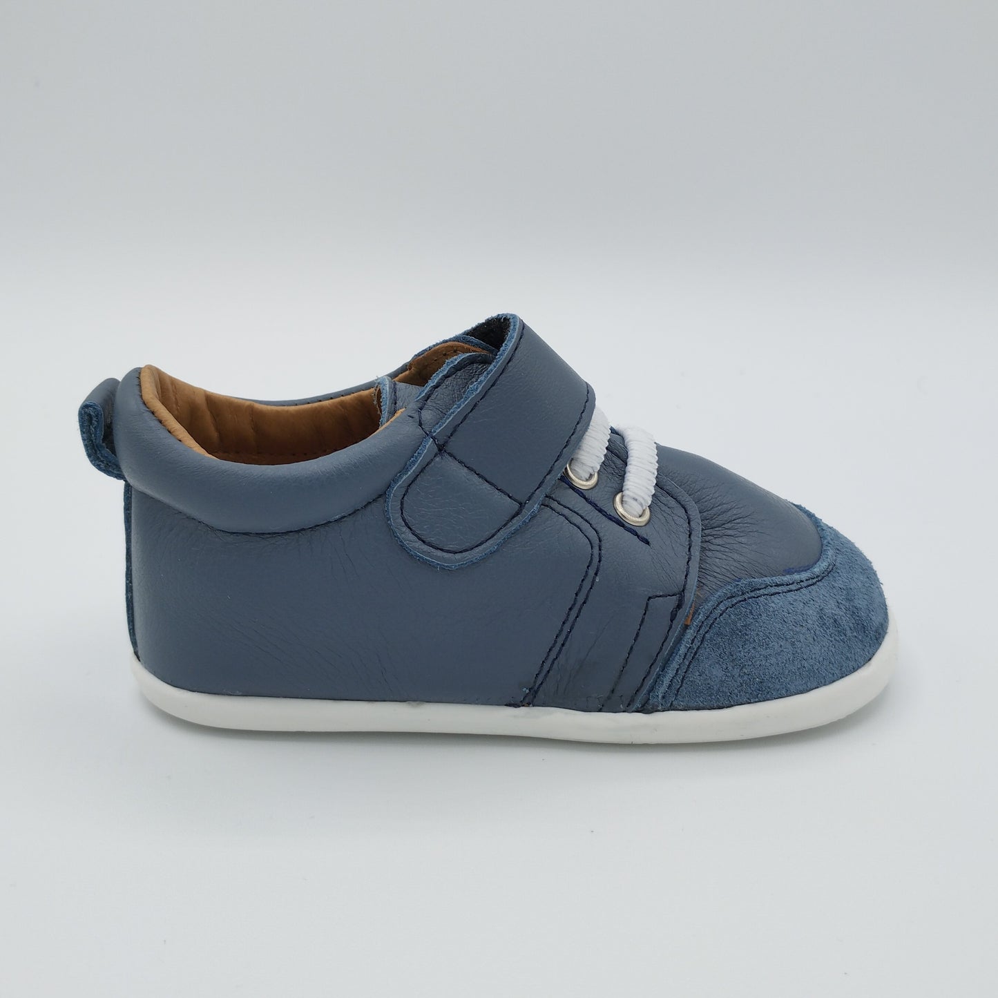 Zapato piel MINI SHUU Blucher MARINO