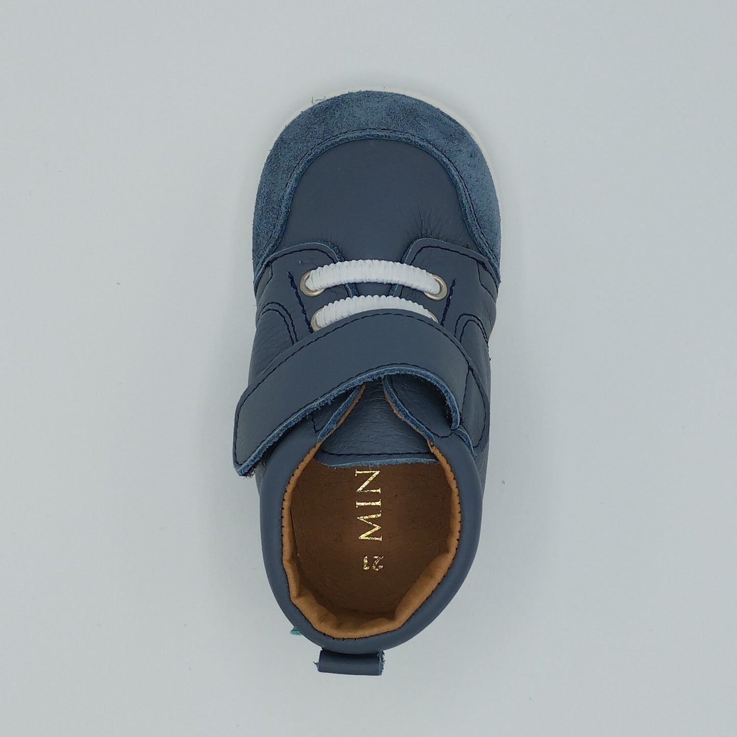 Zapato piel MINI SHUU Blucher MARINO