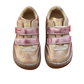 Zapatos infantiles respetuosos veganos nude y rosa con purpurina – piel sintética – Flexi Nens – Tallas 25 a 34